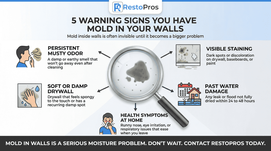 Infographic: 5 Warning Signs You Have Mold in Your Walls